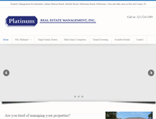 Tablet Screenshot of platinumrealestatemanagement.com